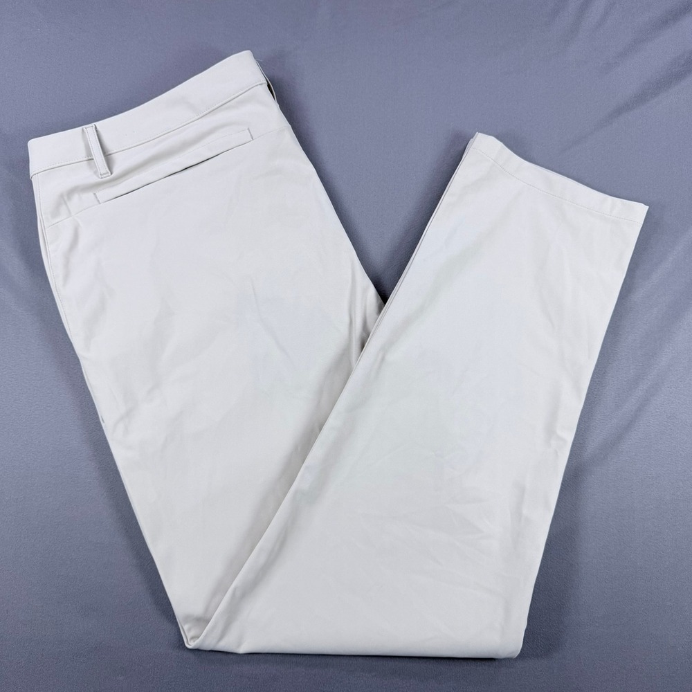 All in Motion Mens 38x30 Khaki Recycled Polyester Stretch Golf Performance Pants